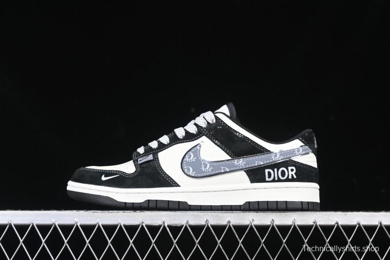 Nike SB Dunk Low Dior Collaboration Anniversary Edition Customized Low-Top Casual Sneakers - DJ2024-084