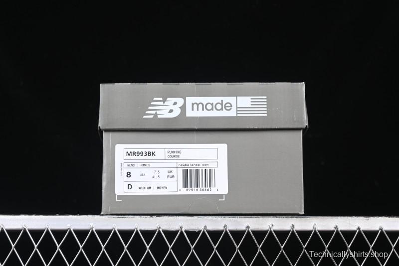 New Balance Made In USA M993 Series Classic Retro Casual Running Shoes - MR993BK
