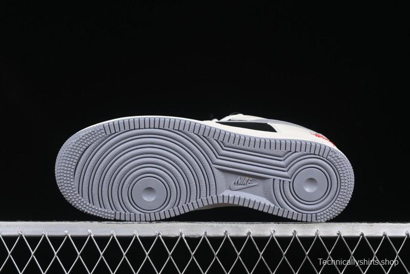 Nike Air Force 1 '07 Low Stussy Collaboration Beige Grey Black Low-Top Casual Sneakers - XZ6188-766