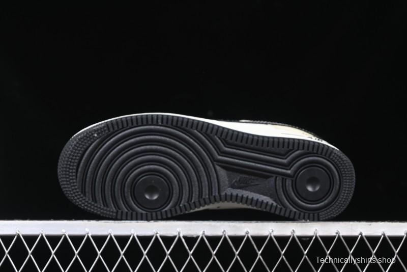 Nike Air Force 1 '07 Low The North Face Collaboration - Black Leather Low-Top Casual Sneakers - CH6336-513