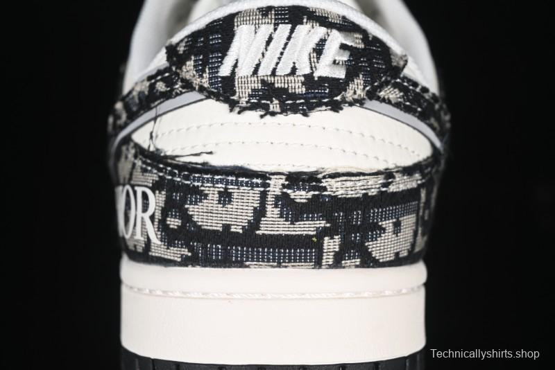 Nike SB Dunk Low Dior Collaboration Anniversary Customized Low-Top Casual Skate Shoes - YX5066-248