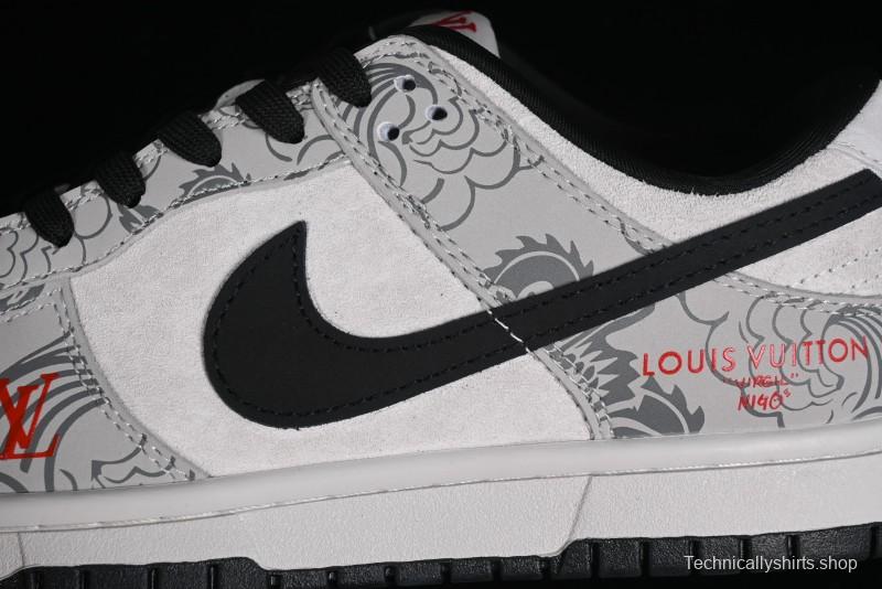 Nike SB Dunk Low Chinese New Year Limited Edition - Gray Dragon Anniversary High-End Custom Low-Top Casual Skate Shoes - XP3802-330