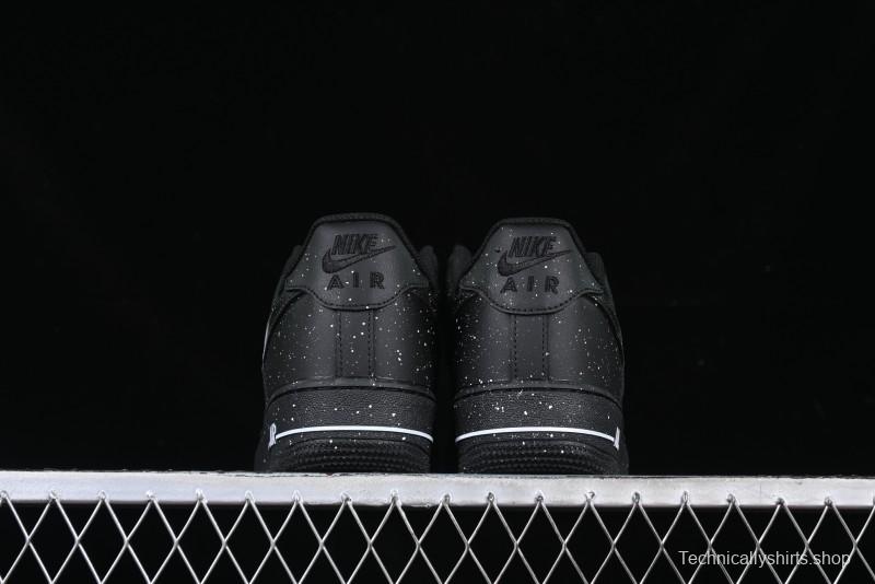 Nike Air Force 1 '07 Low Casual Sneakers with Black Splatter Design - ZH0316-046