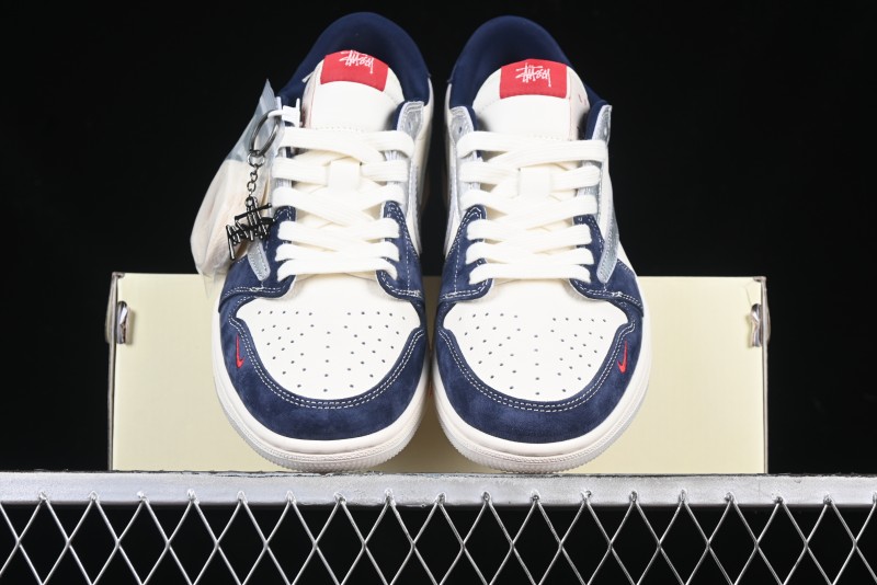 Nike Travis Scott x Fragment Design x Air Jordan 1 Low OG SP AJ1 Retro Sneakers - DM9288-008