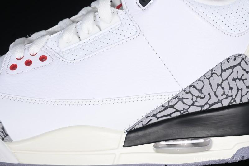 Nike Air Jordan 3 Retro White Cement Reimagined Basketball Shoes - DN3707-100