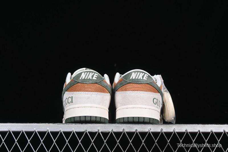 Nike SB Dunk Low Gucci Collaboration Anniversary High-End Custom Low-Top Casual Sneakers - DM6868-026