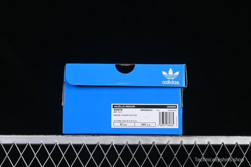 Adidas Originals Gazelle Indoor Retro Casual Anti-Slip Wear-Resistant Low-Top Sneakers - ID0978