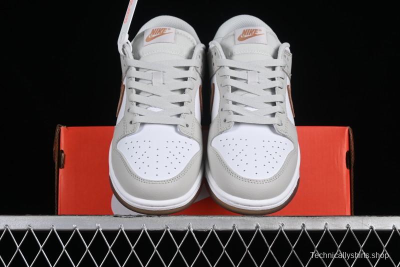 Nike Dunk Low SB Casual Sneakers in Phantom/Khaki Colorway - FJ4188-001