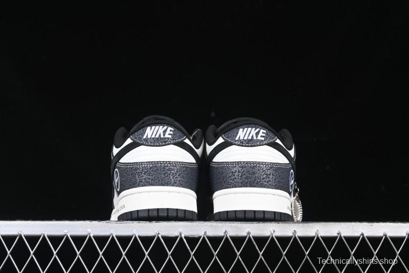 Nike SB Dunk Low Lightning Collaboration Black Swoosh Anniversary Custom Low-Top Skate Shoes - SF1029-401