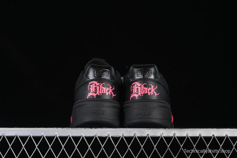 New York Yankees MLB Chunky Liner Custom Platform Sneakers in Neon Pink - 3ASXCA12N50WHS