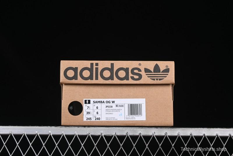 Adidas Samba OG Casual Sneakers with Classic Trefoil Logo - JP5330