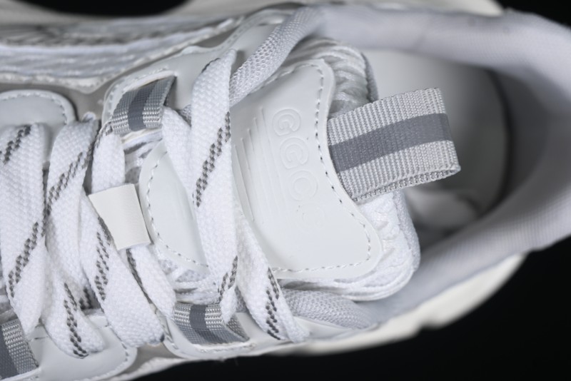 GG-CC Casual Running Shoes with Irregular Design for Trendy Look - 5509 White