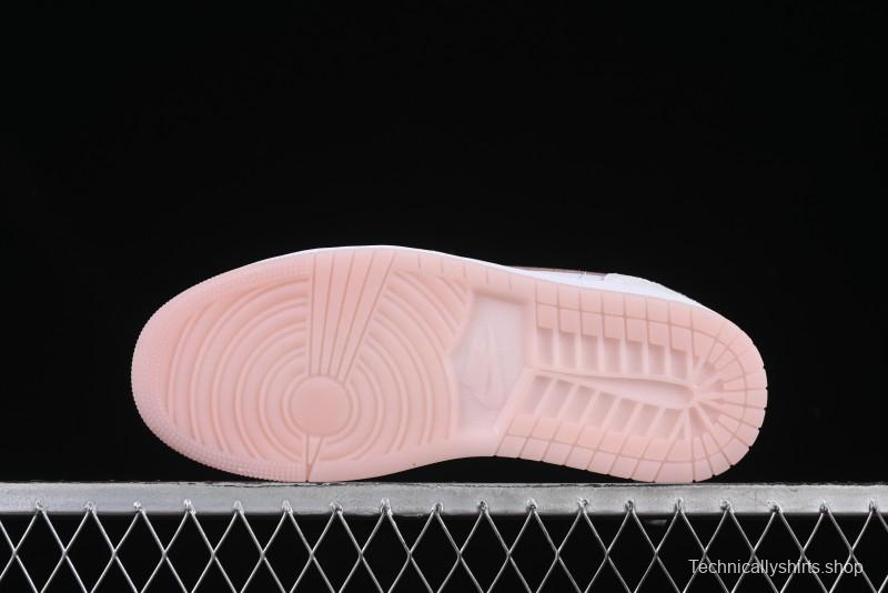 Nike Air Jordan 1 Low AJ1 Carved Pink Low-Top Casual Sneakers - IB8859-101