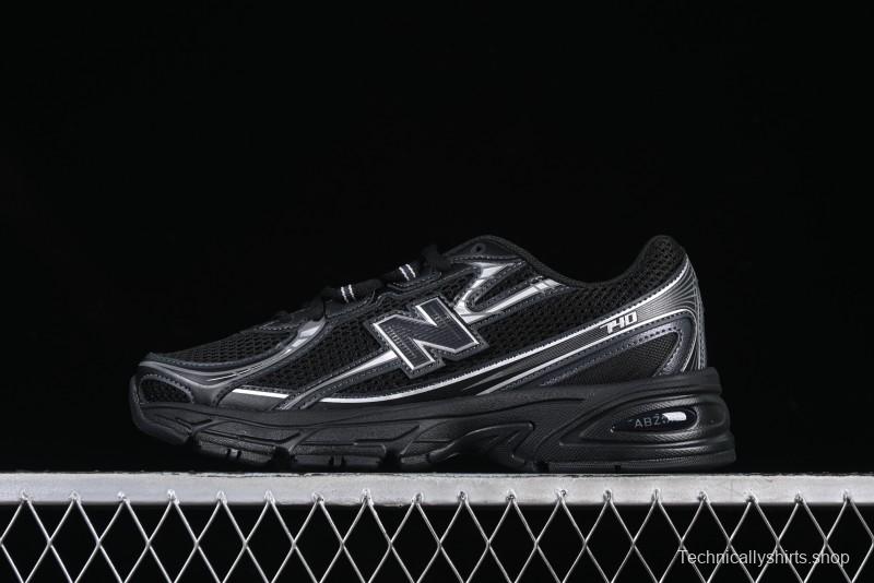 New Balance 740 Black and Silver Retro Running Sneakers for Men