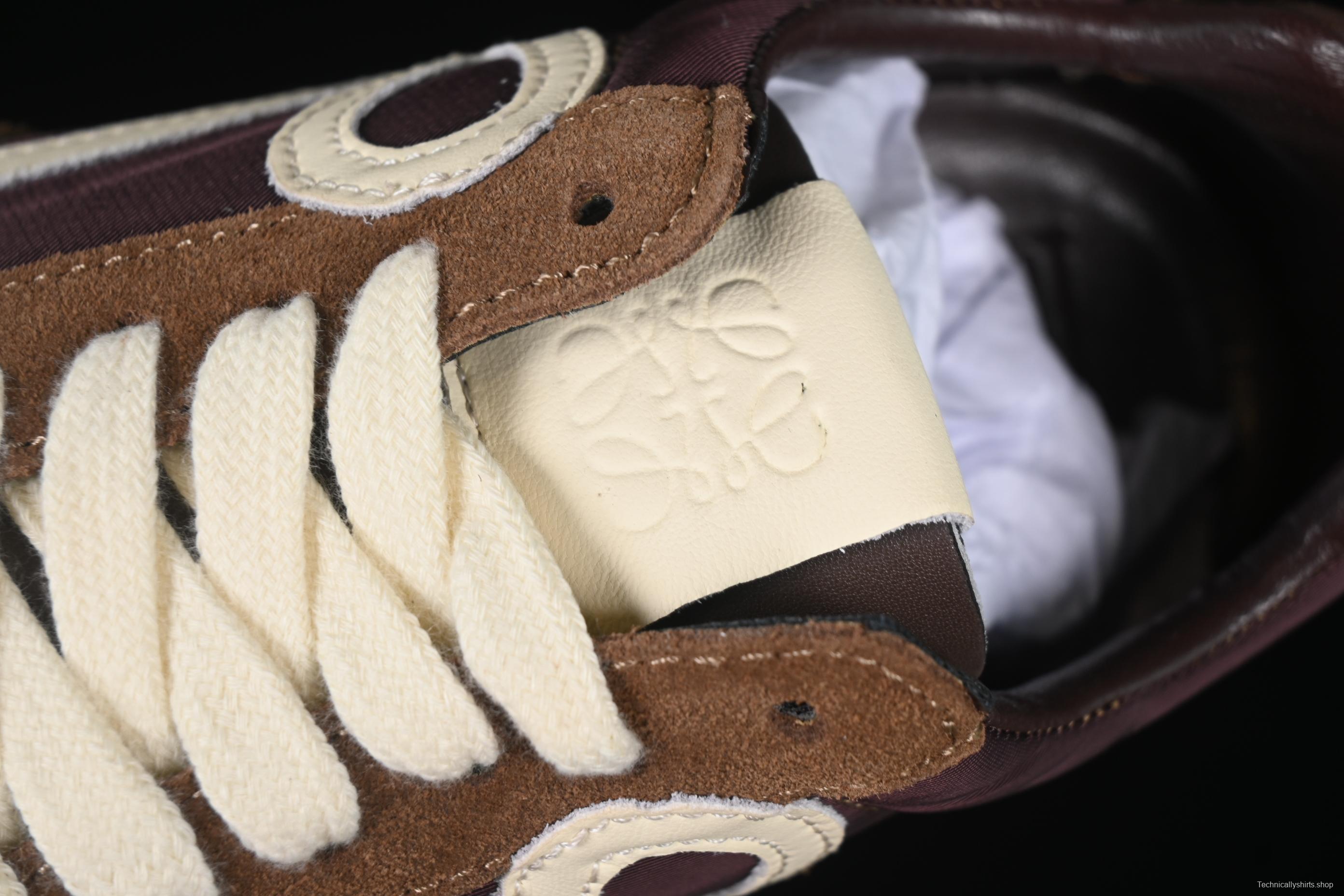 Loewe Ballet Runner 2.0 Sneakers Retro Style Casual Training Shoes - BROWN