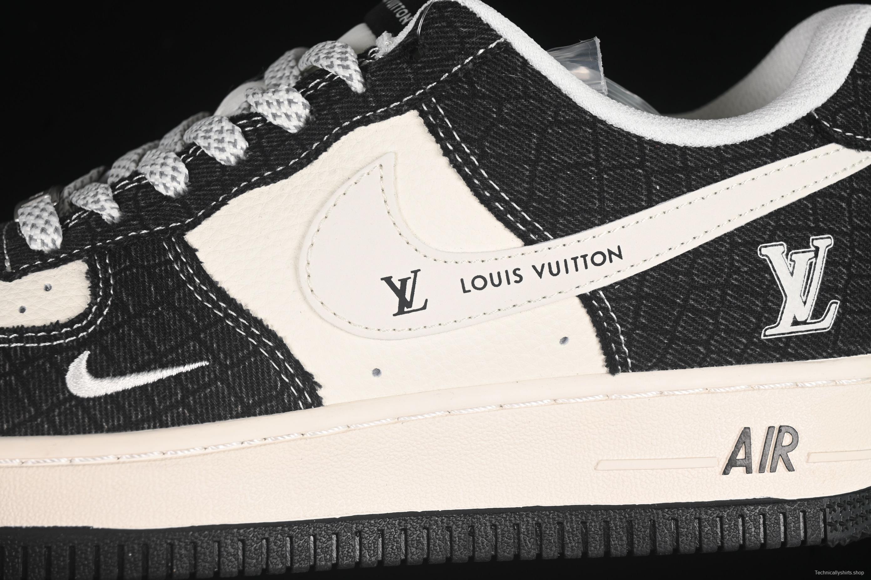 Nike Air Force 1 '07 Low LV Collaboration Denim Black Casual Sneakers - XS1958-550