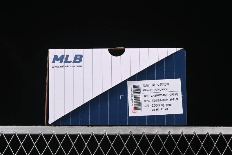 New York Yankees MLB Winner Chunky Height-Increasing Thick Sole Running Shoes - 3ASHWD15N50BLS