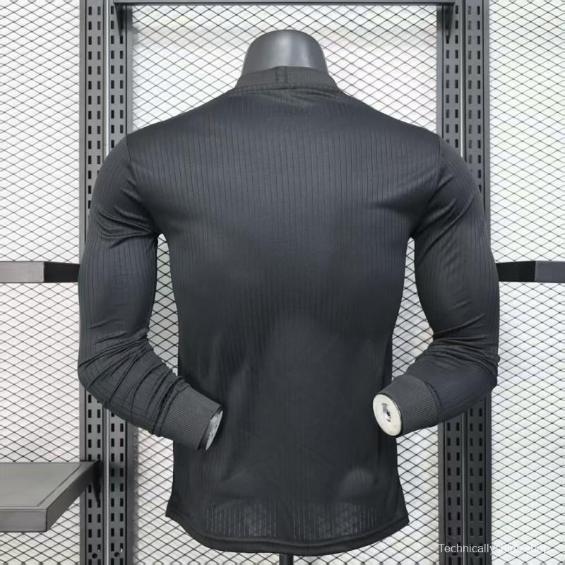 Player Version 2025 Germany Black 125Th Anniversary Long Sleeve Jersey