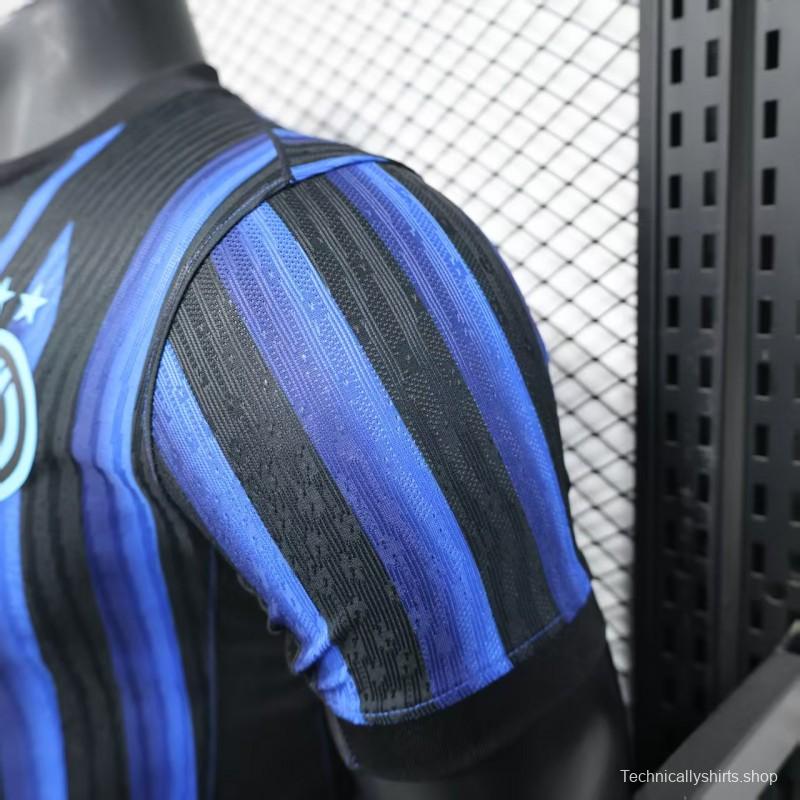 Player Version 25/26 Inter Milan Home Jersey Without Sponsor