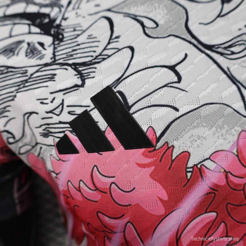 Player Version 2025 Japan White with Anime Character Pattern Jersey