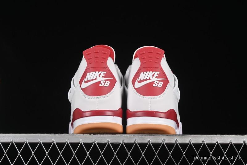 Nike SB x Air Jordan 4 OG "Varsity Red" Retro Basketball Shoes - DR5415-106