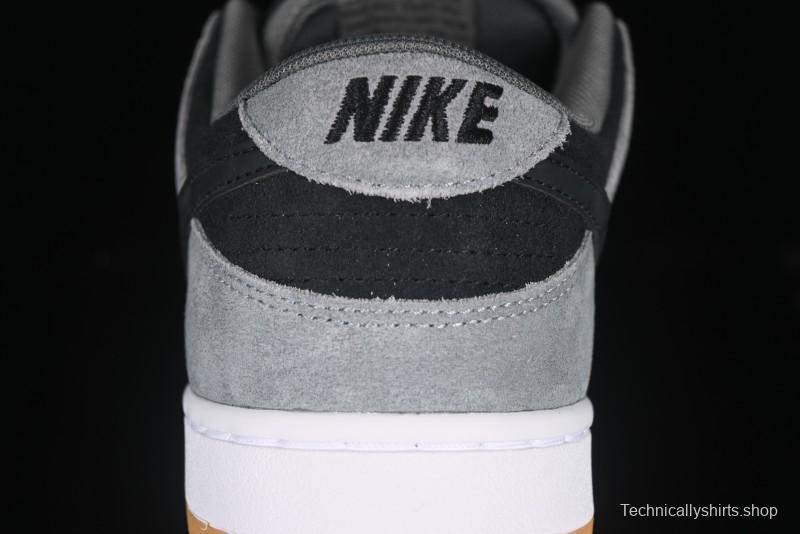 Nike SB Dunk Low Black Grey Low-Top Casual Skate Shoes - HF3063-001