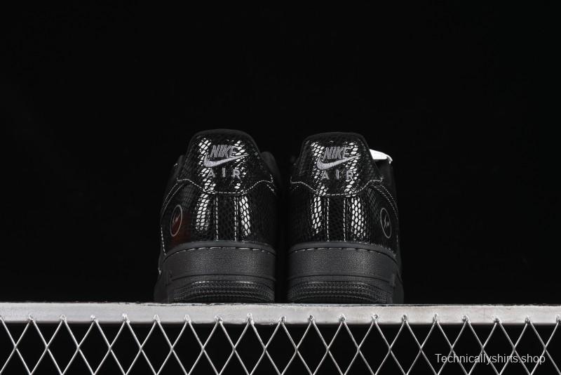 Nike Air Force 1'07 Low Lightning Collaboration Black Snake Scale Casual Sneakers - SC9207-529