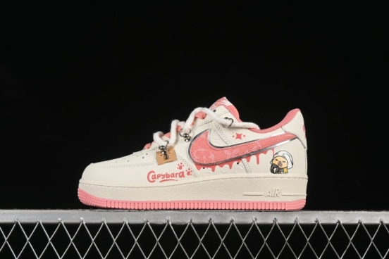 Nike Air Force 1'07 Low x Capybara "Pour milkBape" Casual Sneakers - LV0506-880