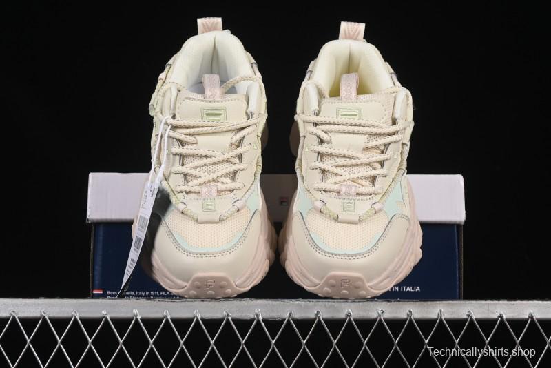 Fila Heritage Fluid Cat Paw 5.0 Vintage Dad Shoes with Lace-Up Design - F12W432101FAP