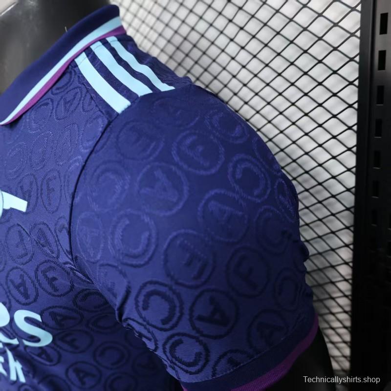 Player Version 25/26 Arsenal Blue with Geometric Pattern Jersey