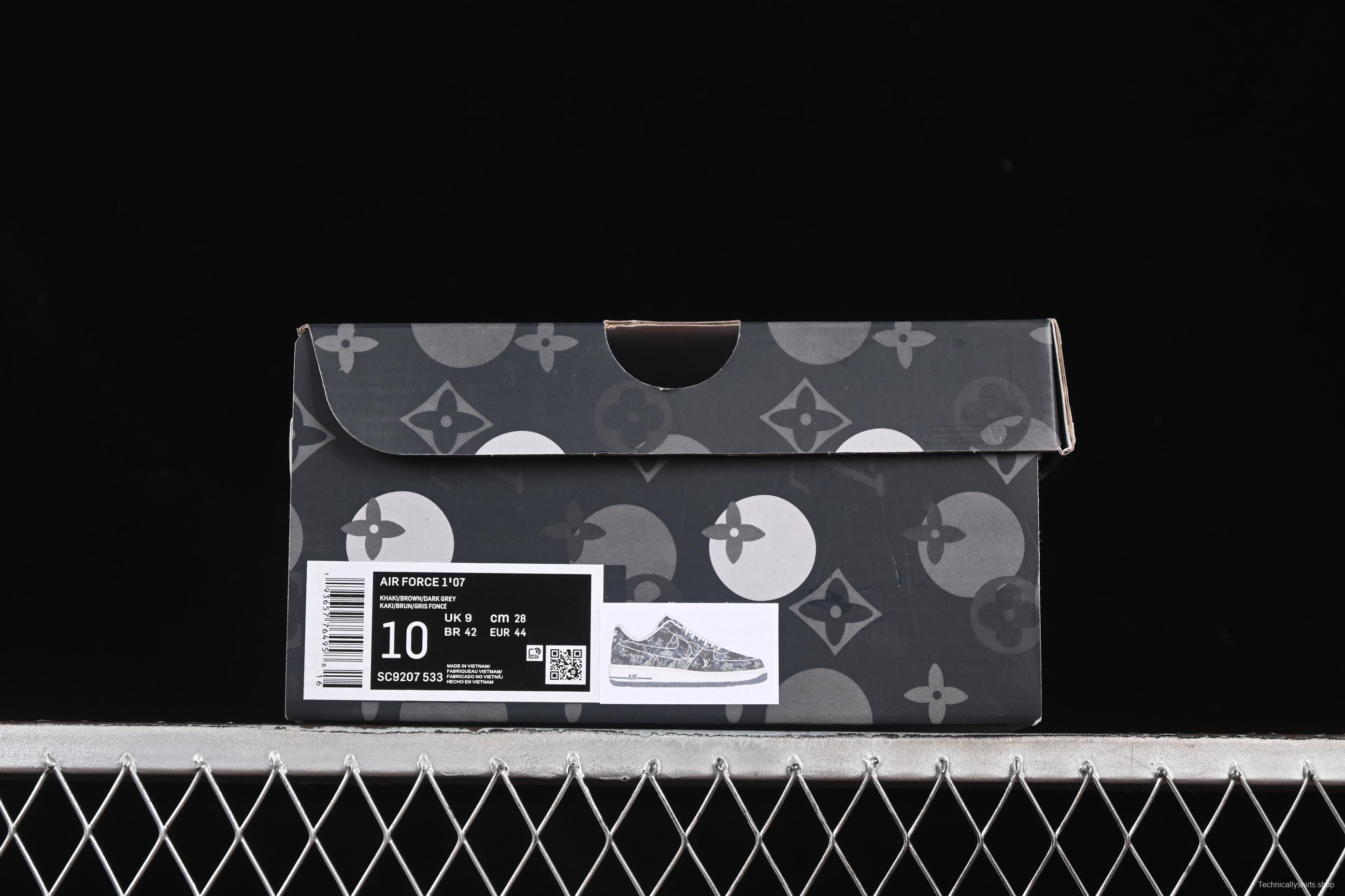 Nike Air Force 1 '07 Low LV Collaboration Blue Denim Casual Sneakers - SC9207-533