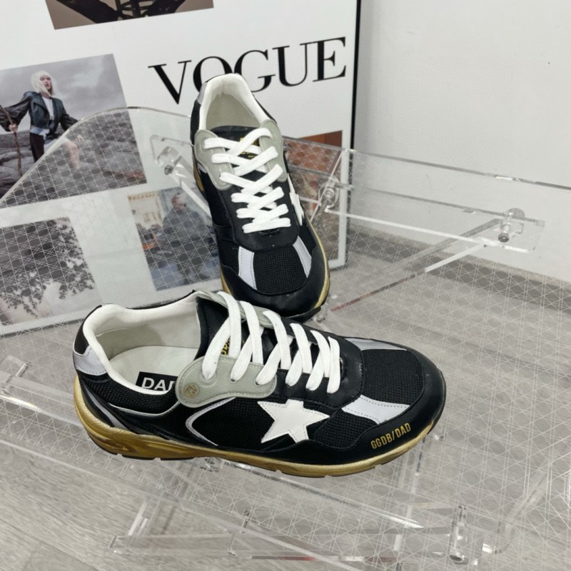2024 Men GGDB Black White Suede Mesh Sneakers