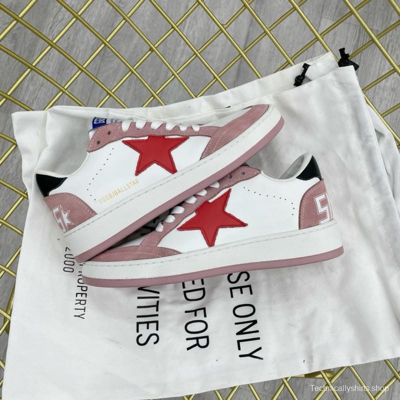 2024 Unisex GGDB White Pink Red Leather Suede Sneakers MJ00260