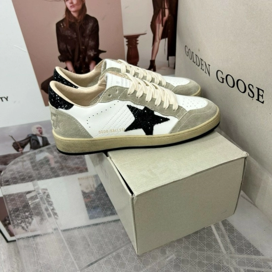 2024 Unisex GGDB White Black Suede Leather Sneakers MJ00260
