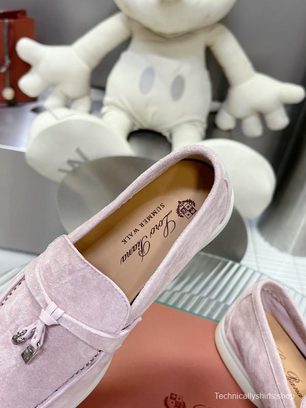 2024 Unisex LP Pink Suede Loafers MJ00270