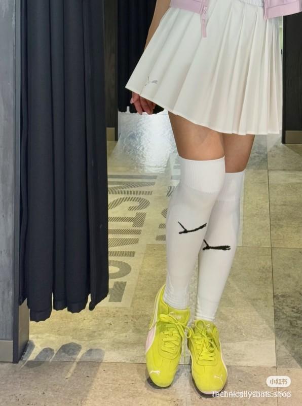 2025 Women Puma Yellow Pink Suede Sneakers KFY00260