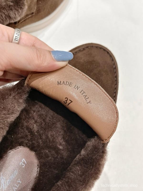 2024 Women LP Brown Suede Loafer MJ00300