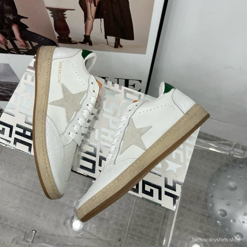 2024 Unisex GGDB White Grey Green Leather Sneakers MJ00260