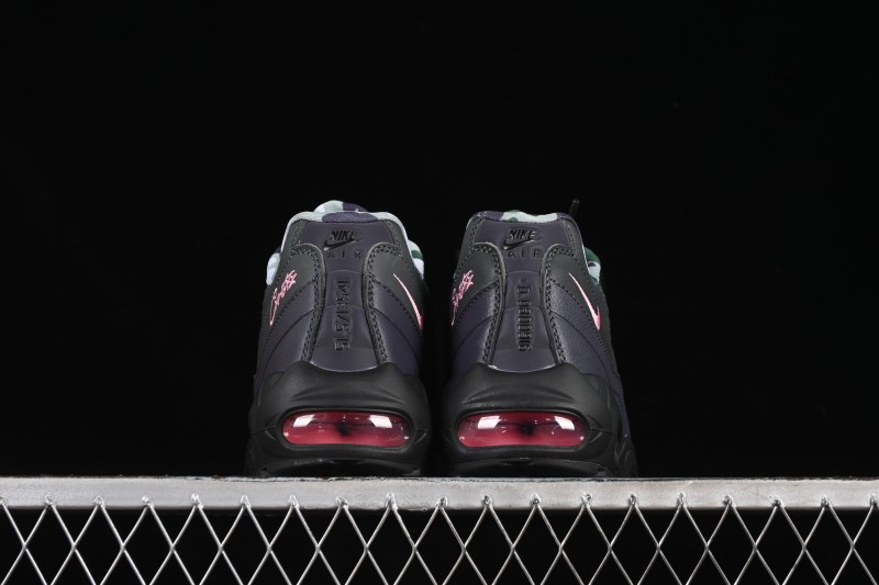 Nike Air Max 95 Retro Cushioned Running Shoes with Air-Sole Unit - FB2709-001