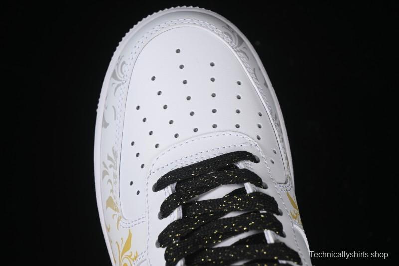 Nike Air Force 1'07 Low East Fence Drunk Chinese Style Gradient Yellow Low-Top Casual Sneakers - ZH0316-082