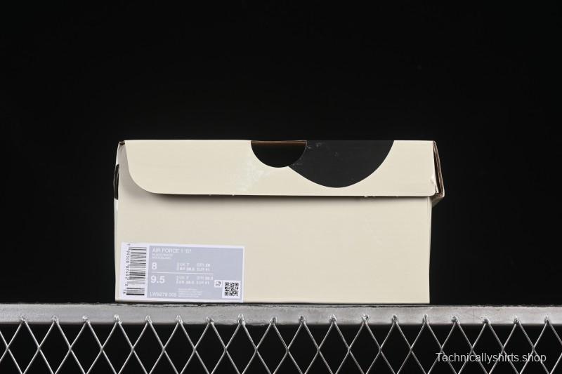 Nike Air Force 1 '07 Low Supreme Collaboration Blue Denim White Swoosh Casual Sneakers - LW9279-005