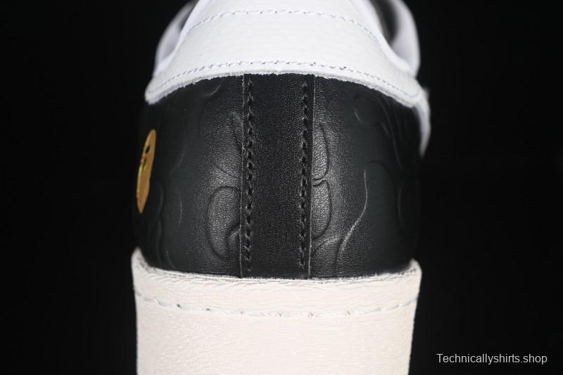 Adidas Bape Superstar Casual Sneakers with Shell Toe Design - JQ3666