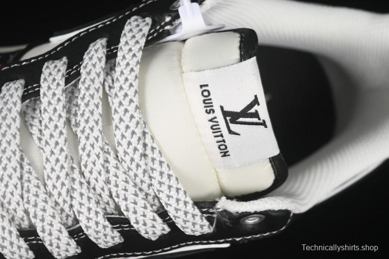 Nike Air Force 1 '07 Low LV Collaboration Black Leather Casual Sneakers - YX5066-349