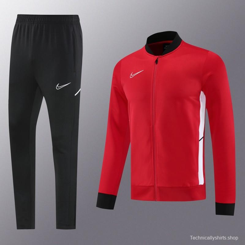 2025 NIKE Red Full Zipper Jacket + Long Pants