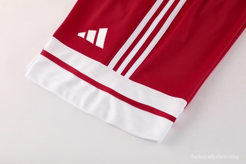 2025 Adidas Red Short Sleeve Jersey+Shorts