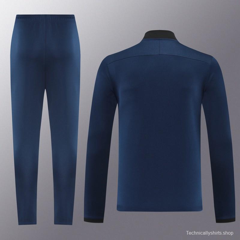 2025 Nike Navy Full Hoodie Zipper Jacket +Long Pants