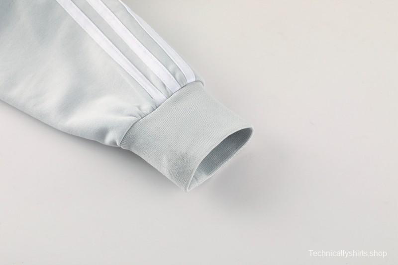 25/26 Real Madrid Hoodie Full Zipper Jacket + Long Pants