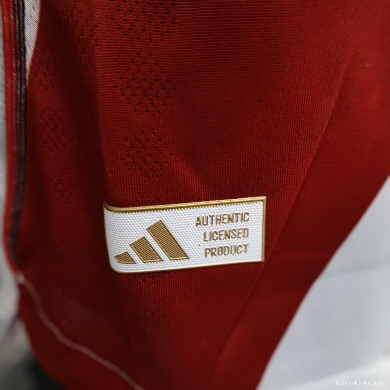 Player Version 25/26 River Plate Home Long Sleeve Jersey