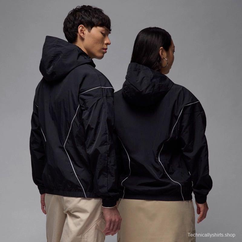 2025 NIKE Air Jordan Black Hoodie Windbreaker