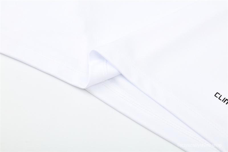 Retro 09/10 Real Madrid White Half Zipper Jacket